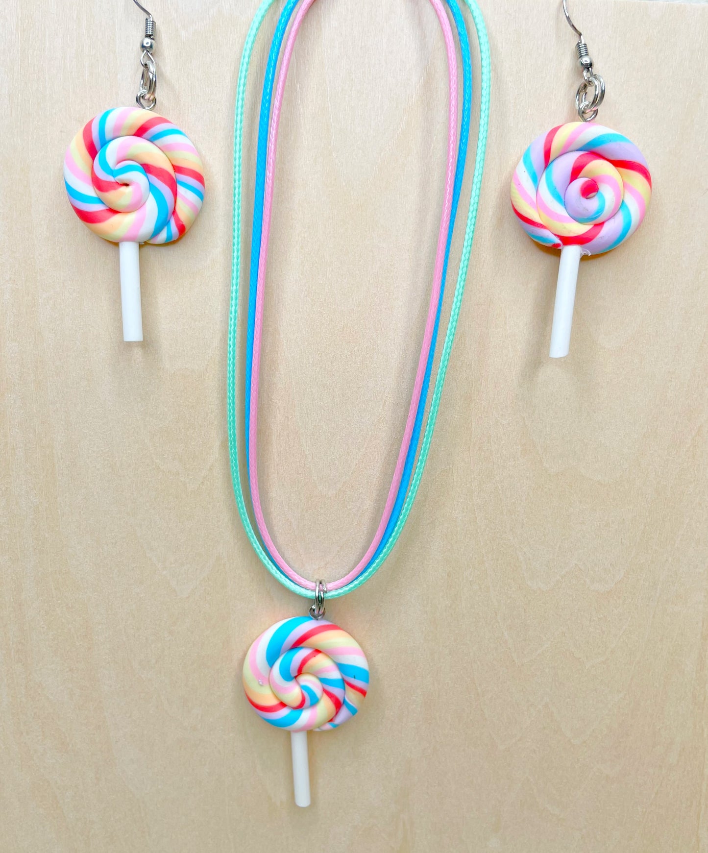 Pastel Unicorn Lollipop Jewelry Set