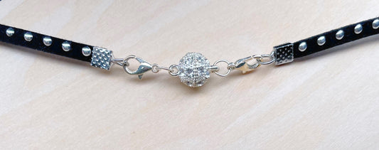 Delicate soft studded magnetic Choker