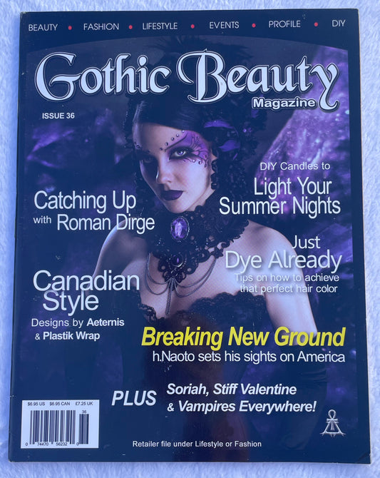 Gothic Beauty Magazine Issue 36 - Breaking New Ground, Roman Dirge, Canadian Sty