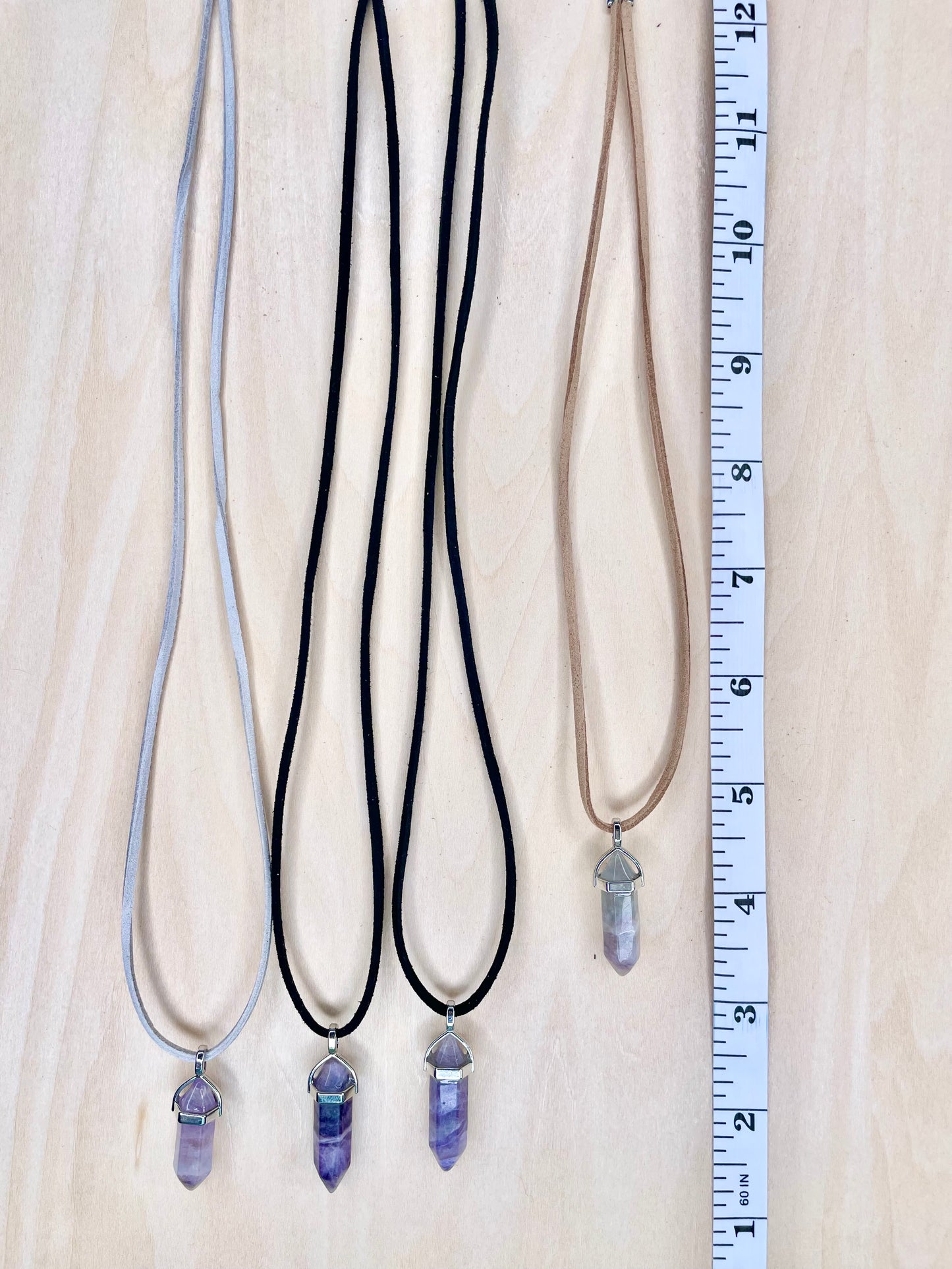 Resin Stones on Faux Suede Cord