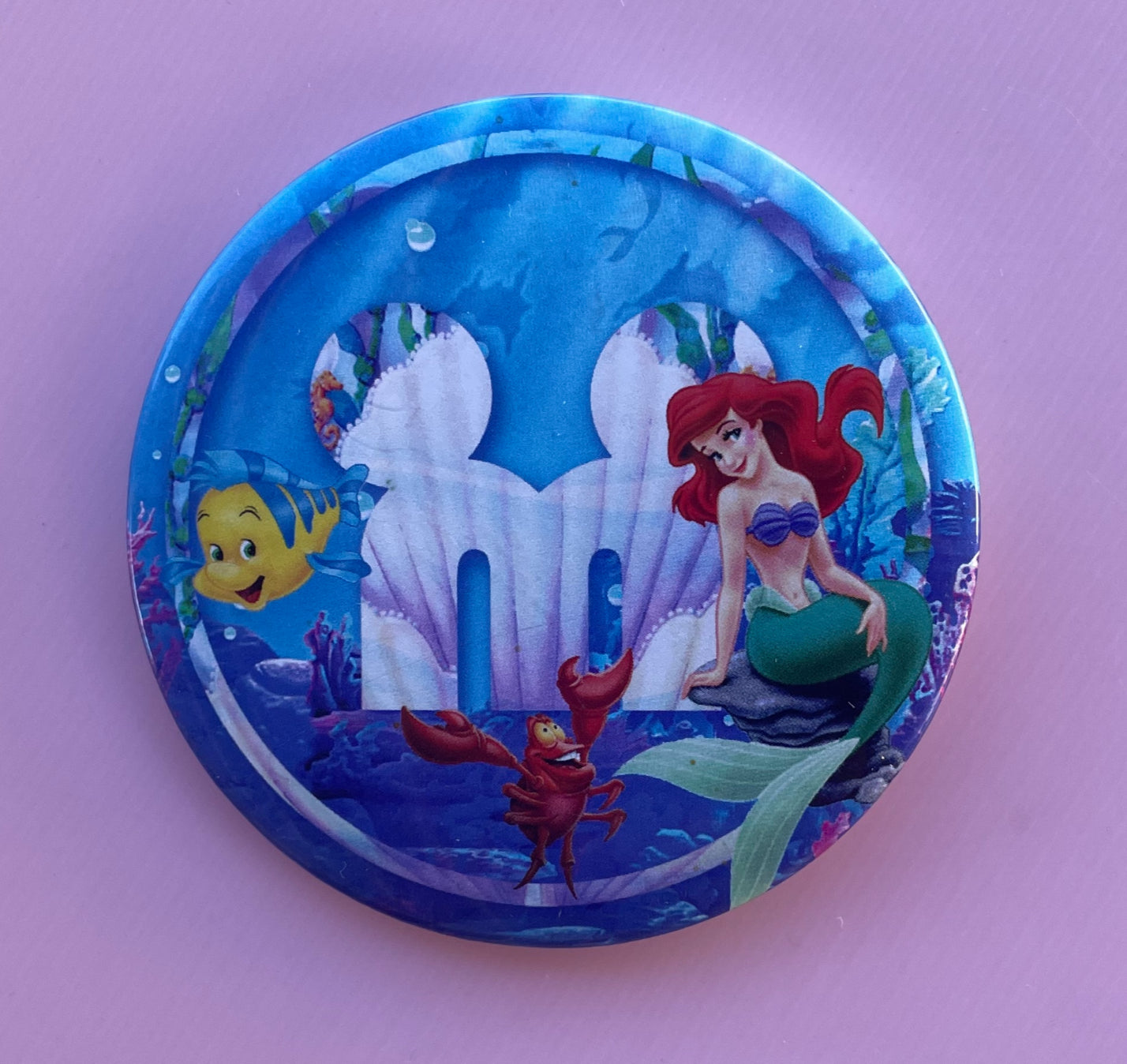 Disney Mouse4Life - Little Mermaid 3" Pin - Button - Extremely Rare! image 0