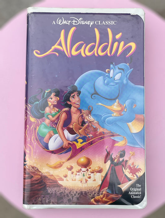 Walt Disney's Aladdin - VHS - Black Diamond Classic #1662 - Pre-Owned - Good Con