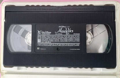 Walt Disney's Aladdin - VHS - Black Diamond Classic #1662 - Pre-Owned - Good Con