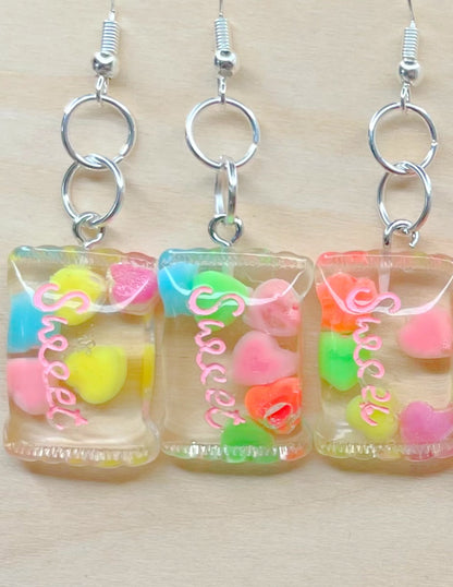 Rainbow Sweets Candy Necklace & Earrings Set