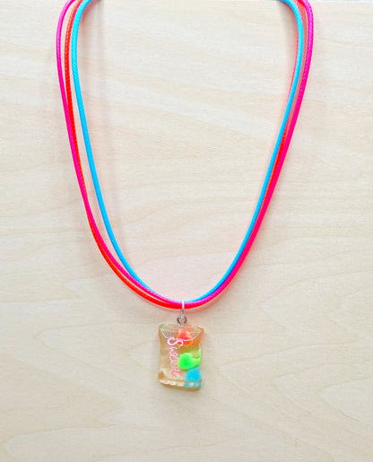 Rainbow Sweets Candy Necklace & Earrings Set