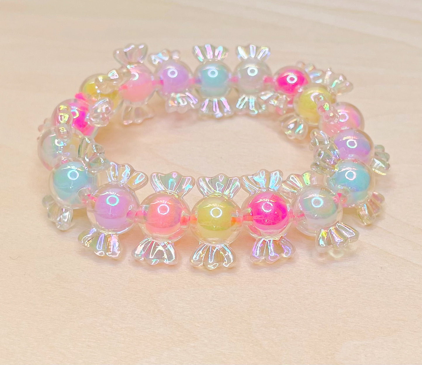 Happy Rainbow Candy Iridescent Bracelet
