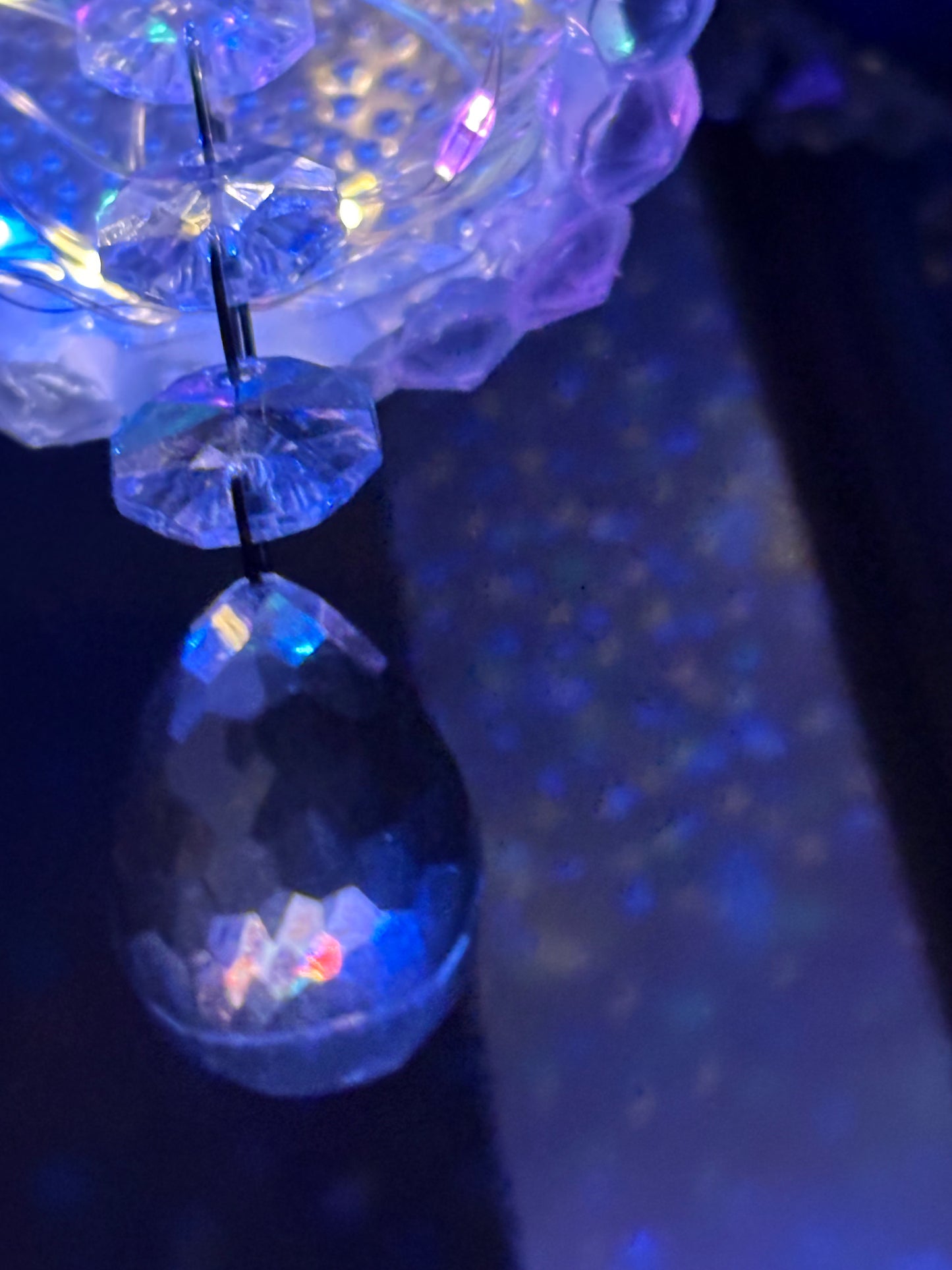 Today's Featured Product! Upcycled Anime Soda Can Chandelier with Rainbow Lights