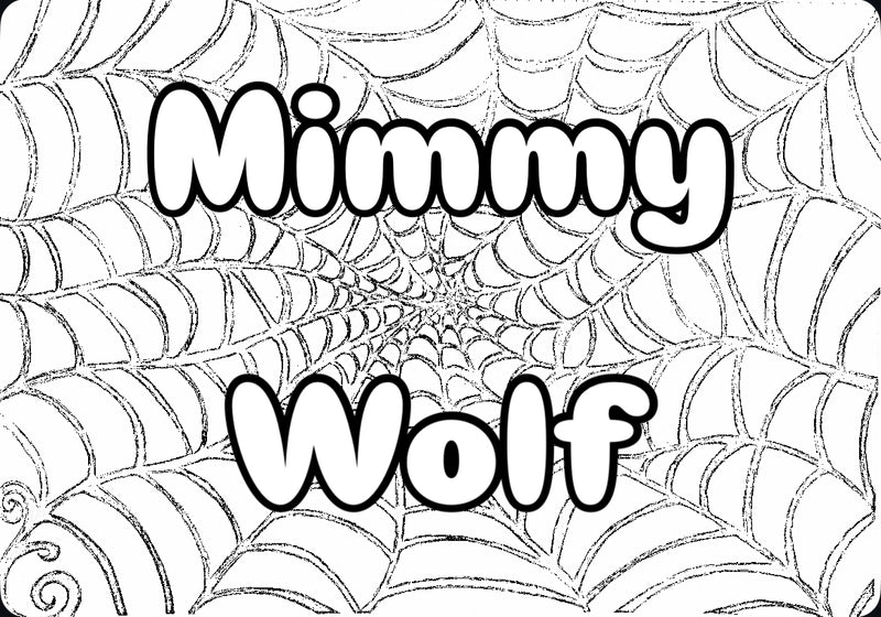 Mimmy Wolf Spider Web - Big Letters