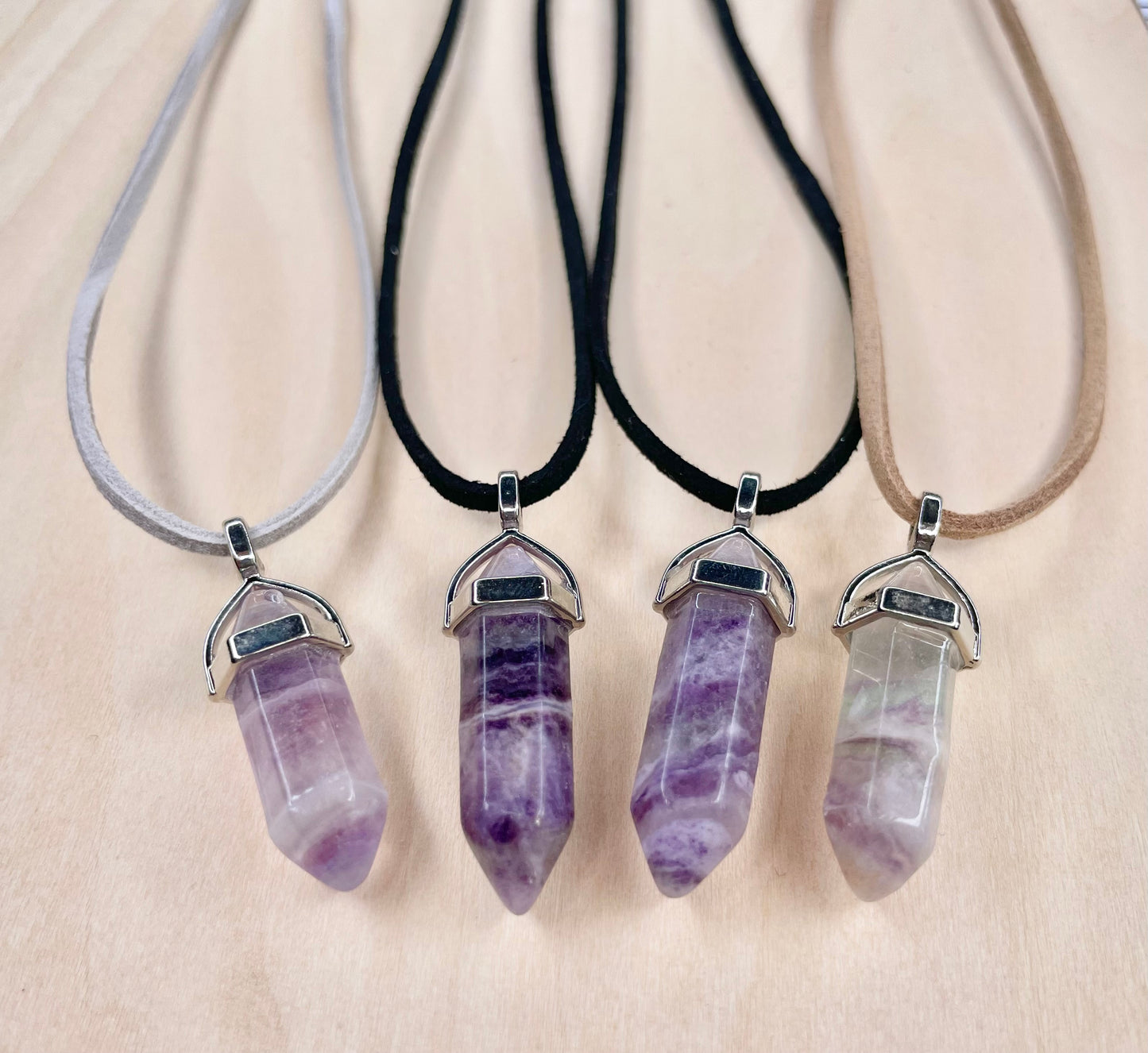 Resin Stones on Faux Suede Cord