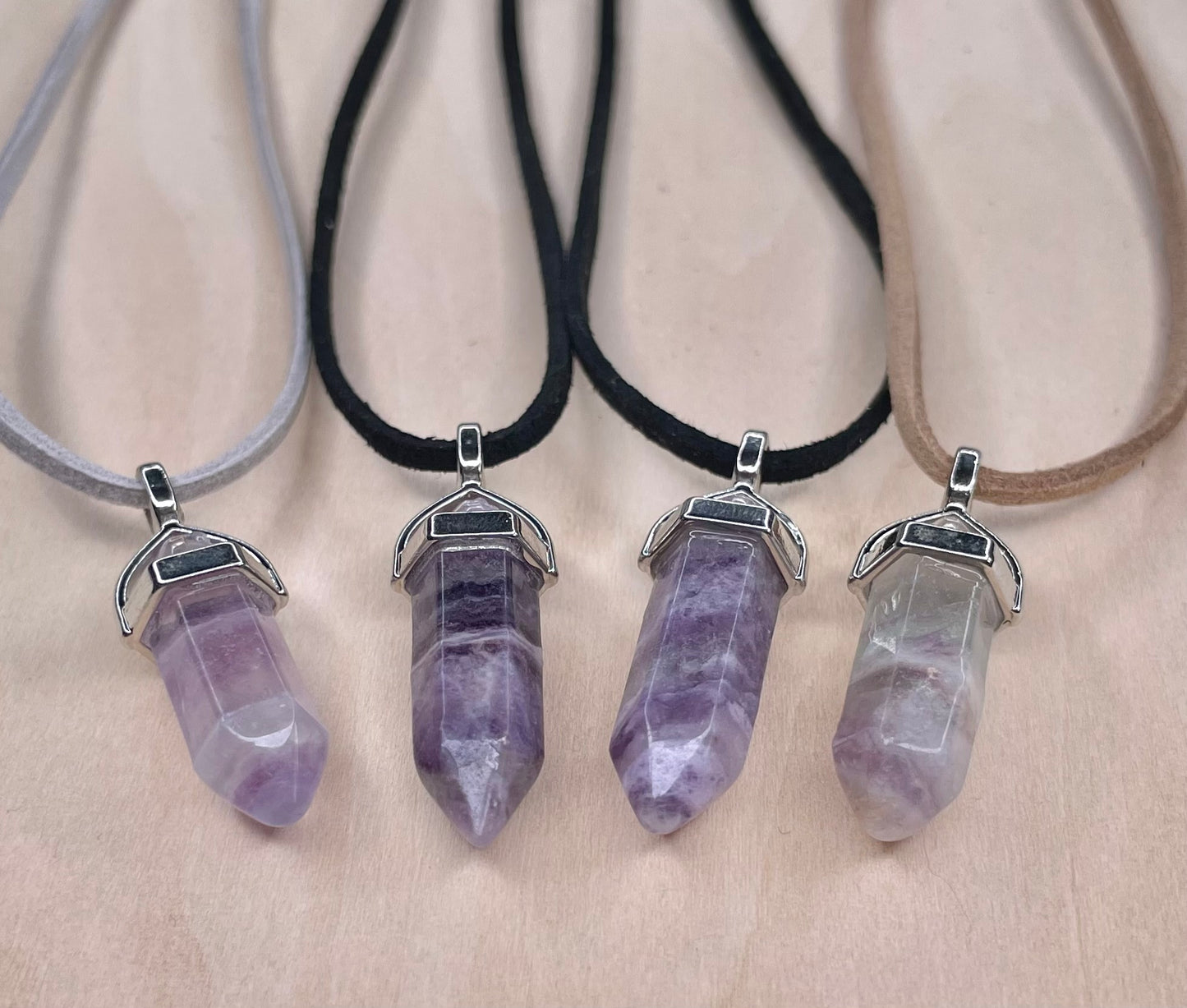 Resin Stones on Faux Suede Cord