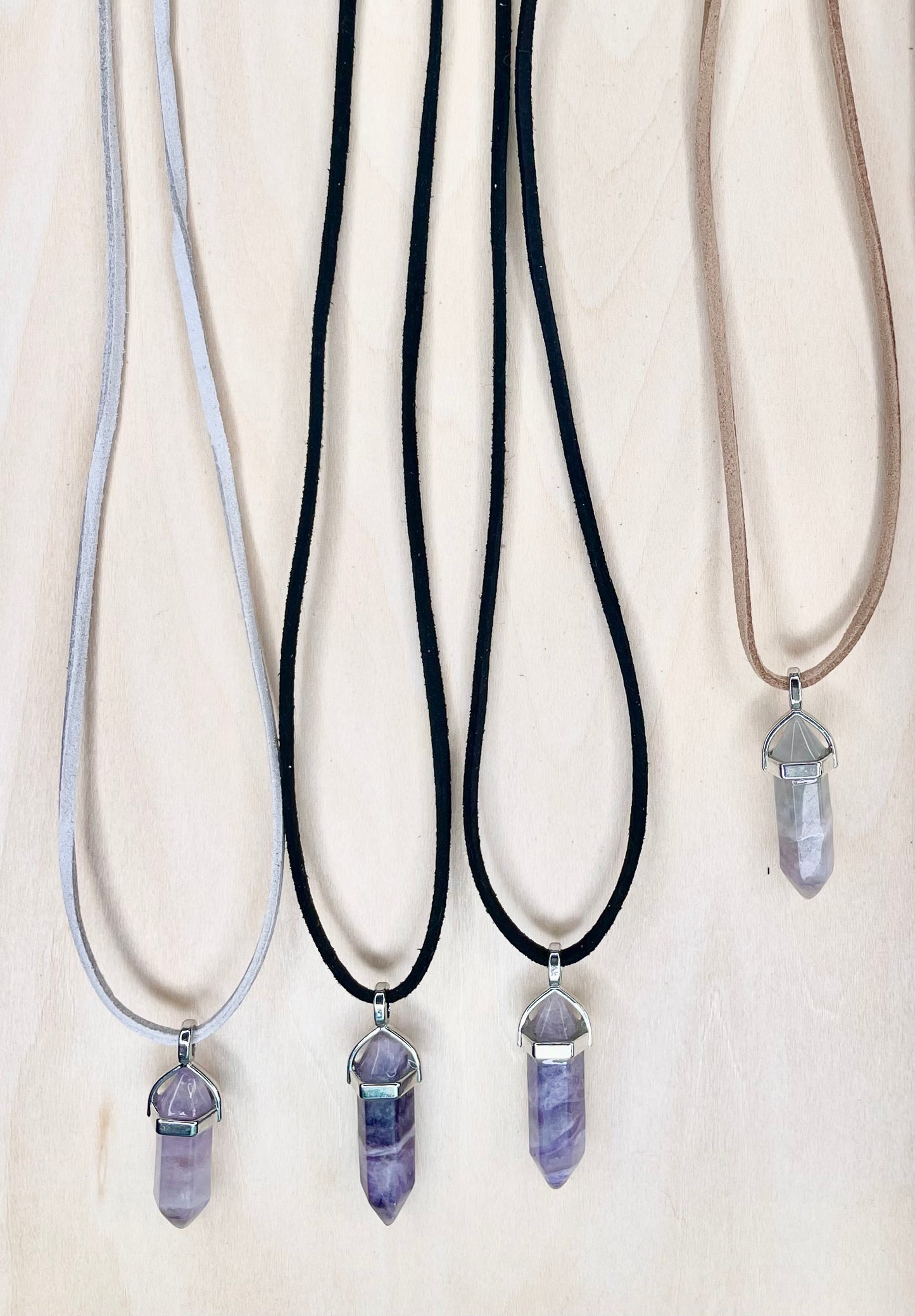 Resin Stones on Faux Suede Cord
