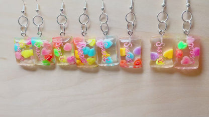 Rainbow Sweets Candy Necklace & Earrings Set