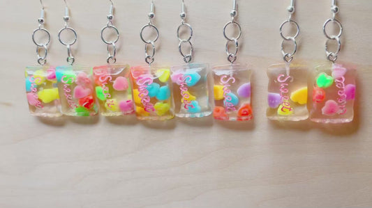 Rainbow Sweets Candy Necklace & Earrings Set