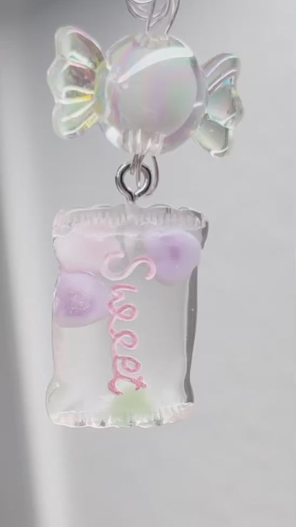 Pastel Party Candy Jewelry Necklace and Earrings Set