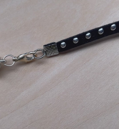 Delicate soft studded magnetic Choker