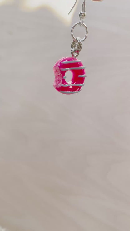 Happy Donut Necklace and Earrings Set